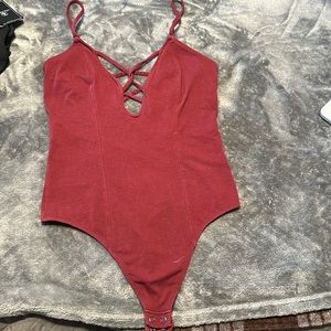 Plum toned bodysuit